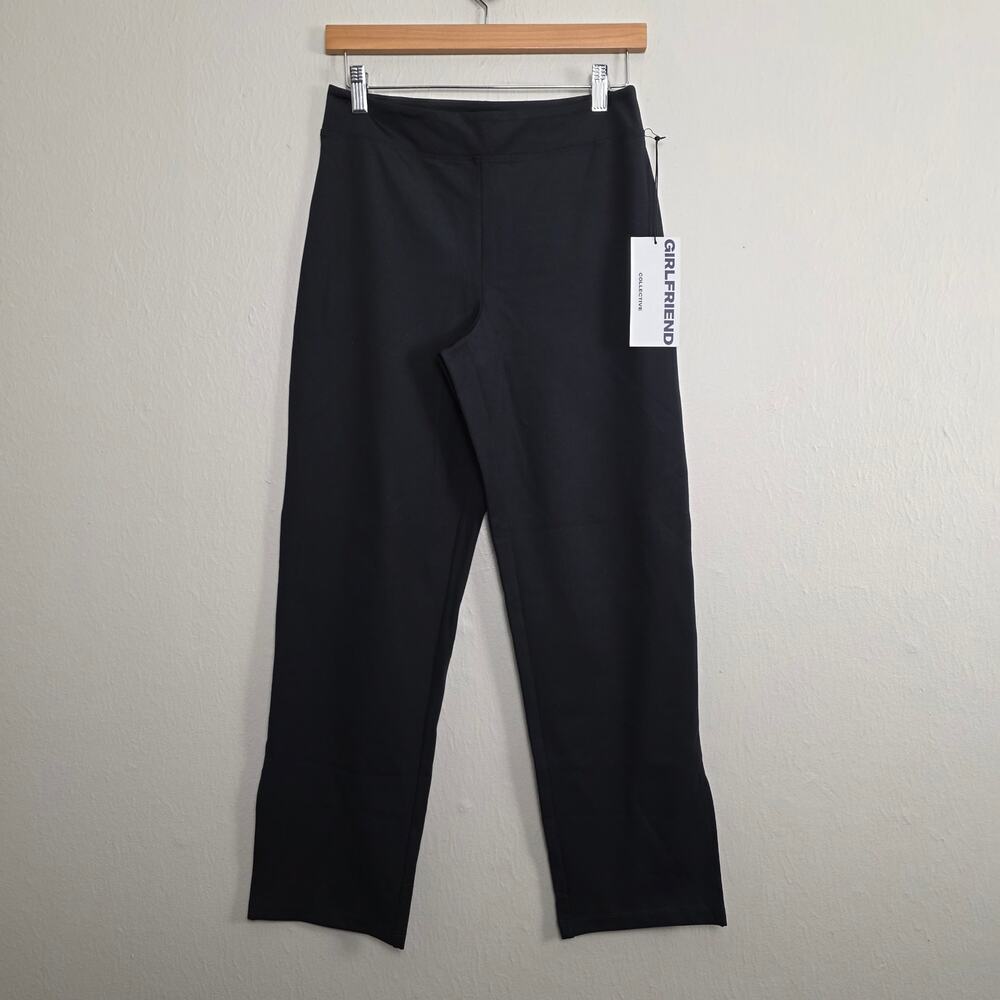 Girlfriend Collective Black Compressive High Rise Wide Leg Leggings M NWT